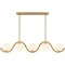 Quoizel Spherical Linear Chandelier 5 Lights Aged Brass SRI551AB - alternate 4